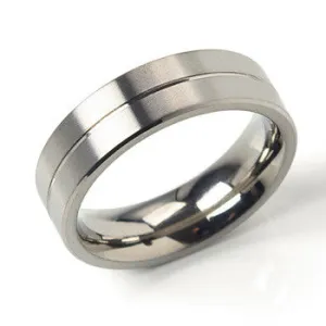 0101-22 Boccia Titanium Ring