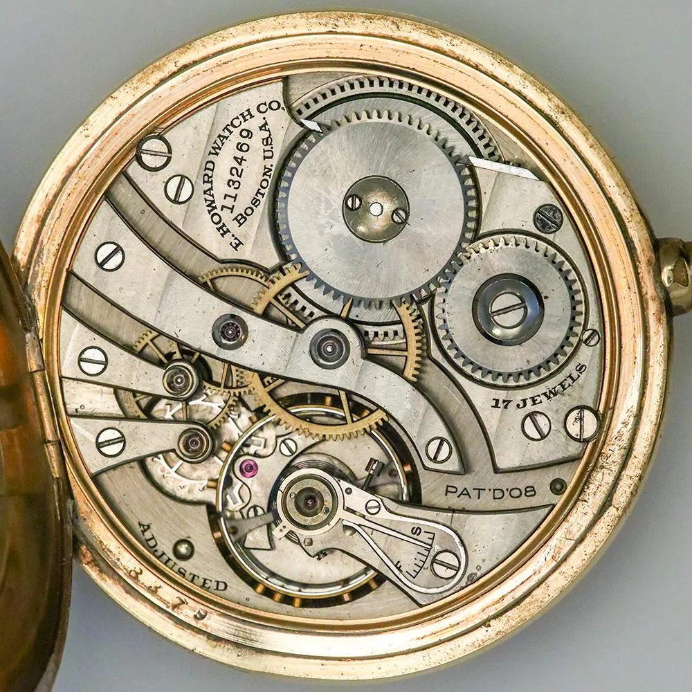 1915 E. Howard Series VII Gold Filled Pocket Watch - 17 Jewel, Size 12s, Strong Runner