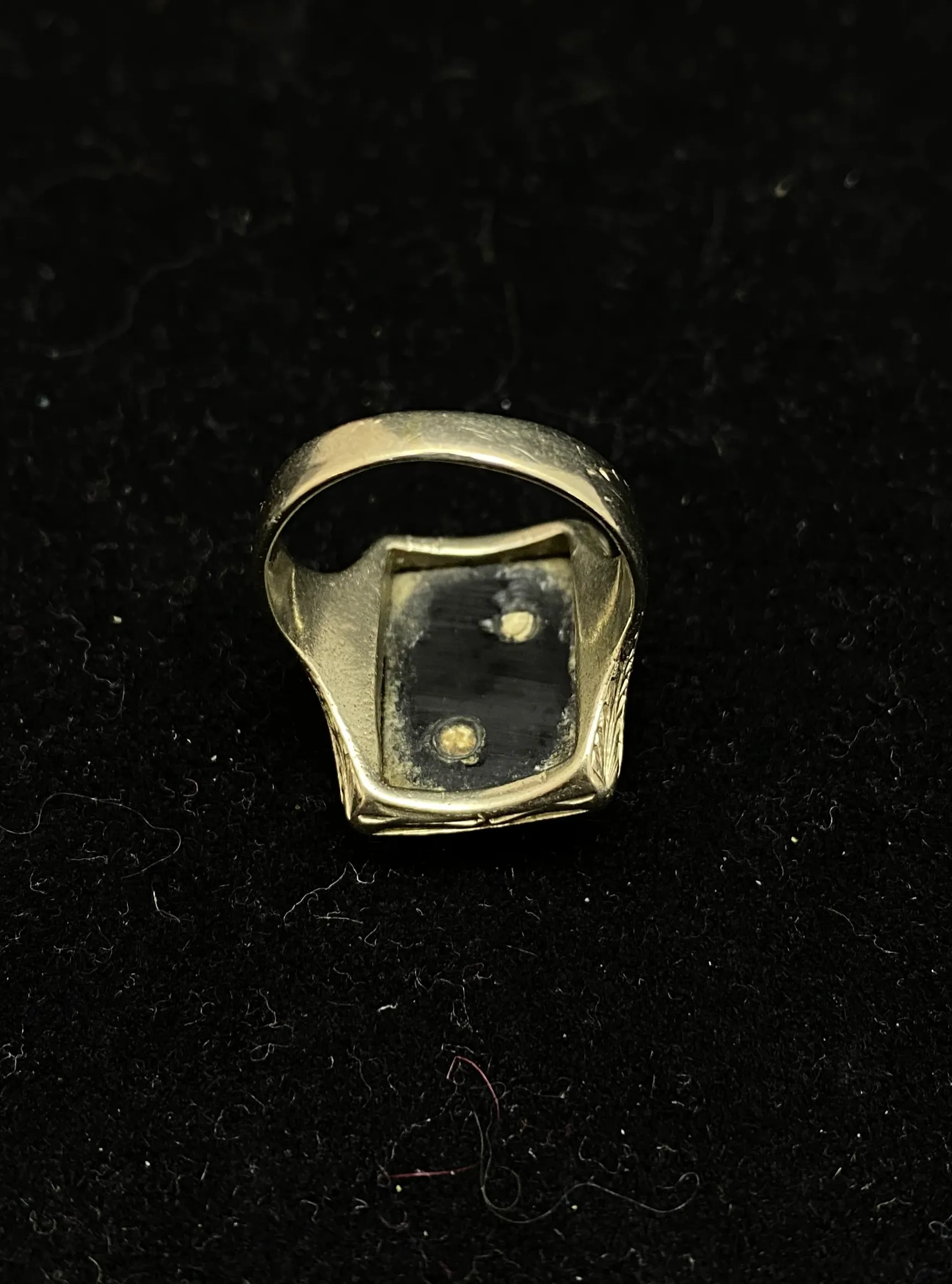 1920's Antique Design Masonic w/ Diamond Signet Ring - $6K Appraisal Value w/CoA!