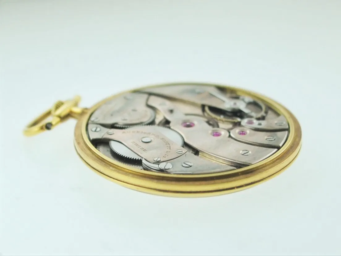 1930's Audemars Piguet Pocket Watch Ultra Thin 19J Platinum 18K YG $20K VALUE