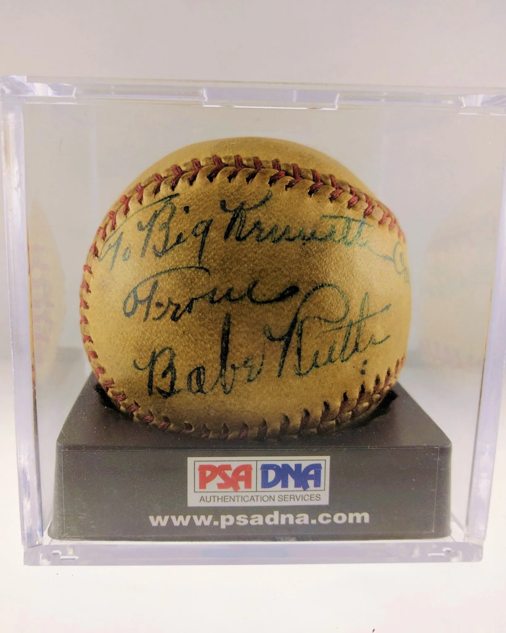 1930s Original Babe Ruth Single Signed Baseball Mint Condition w/ PSA/DNA COA- $50K VALUE