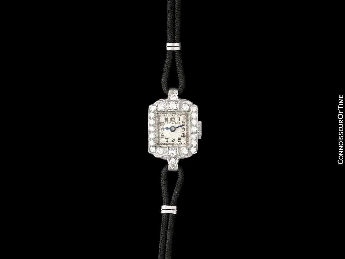 1930's Tiffany & Co. Ladies Vintage Watch - Platinum & Diamonds