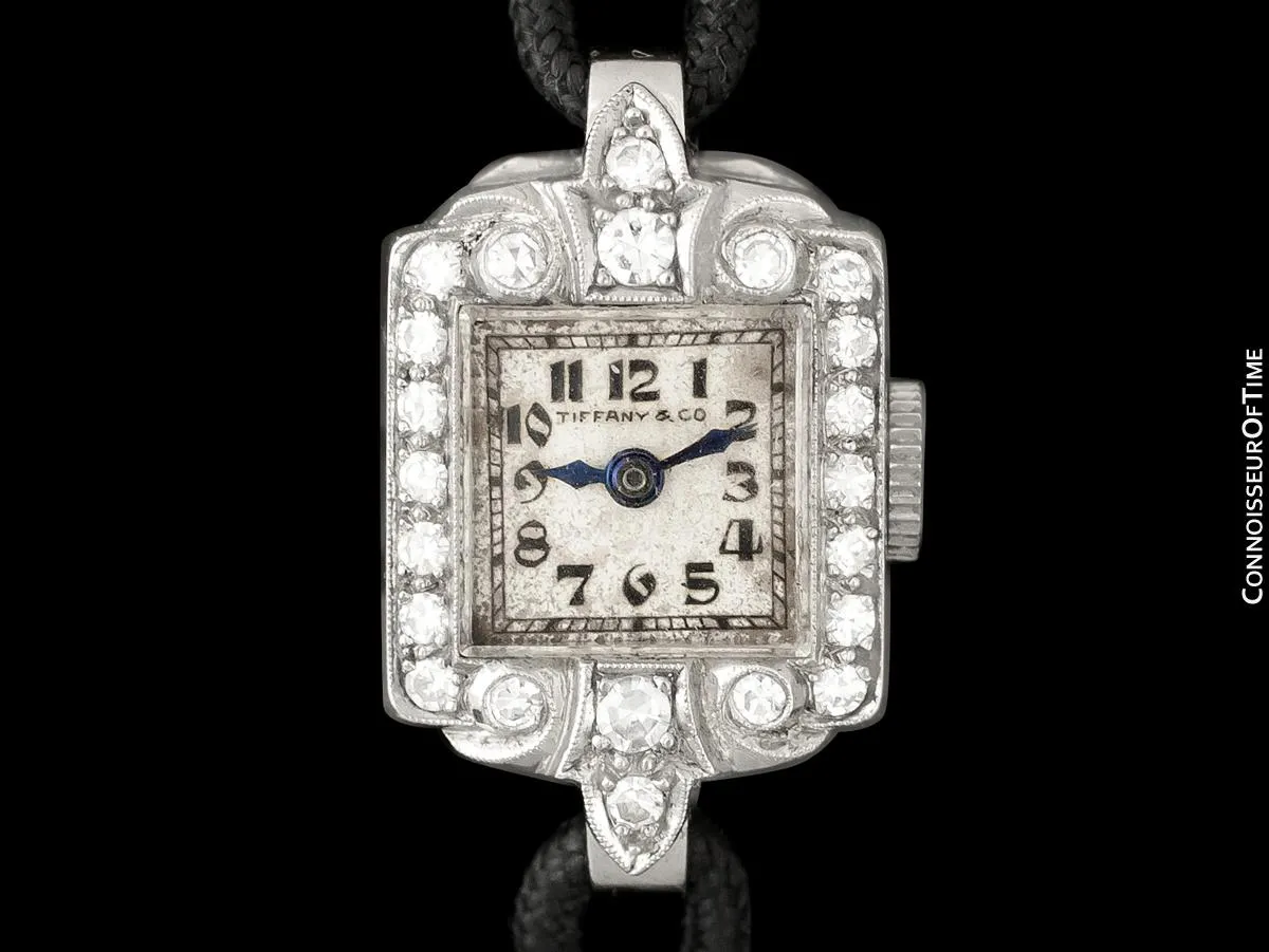 1930's Tiffany & Co. Ladies Vintage Watch - Platinum & Diamonds