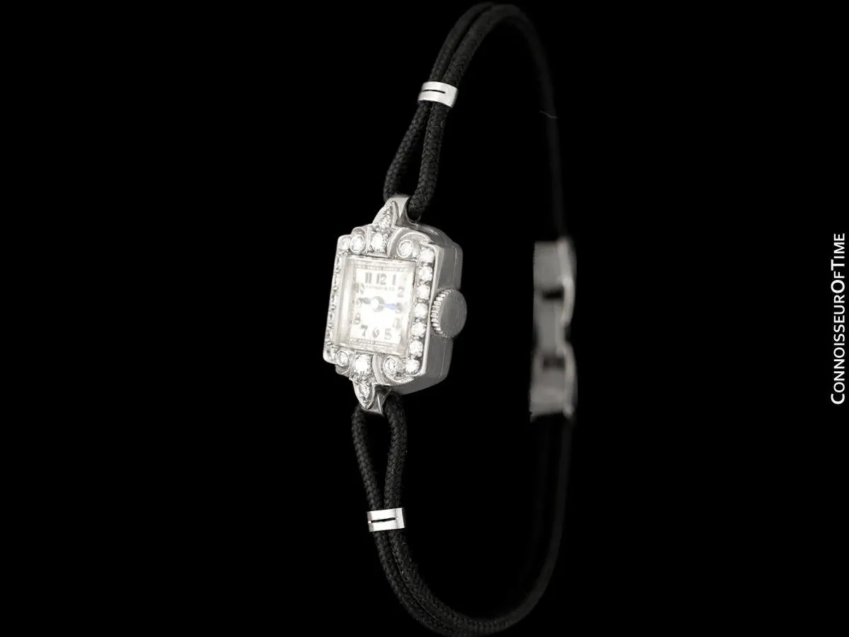 1930's Tiffany & Co. Ladies Vintage Watch - Platinum & Diamonds