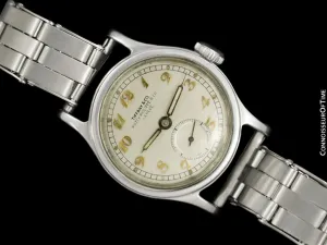 1943 Patek Philippe Vintage Calatrava Ref. 438 Mens Watch with Tiffany Breguet Dial - Stainless Steel