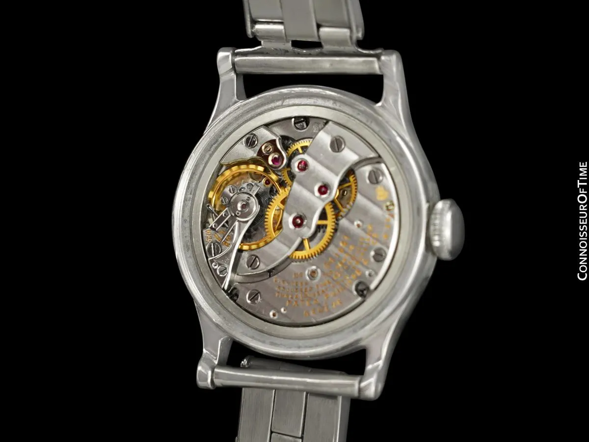 1943 Patek Philippe Vintage Calatrava Ref. 438 Mens Watch with Tiffany Breguet Dial - Stainless Steel