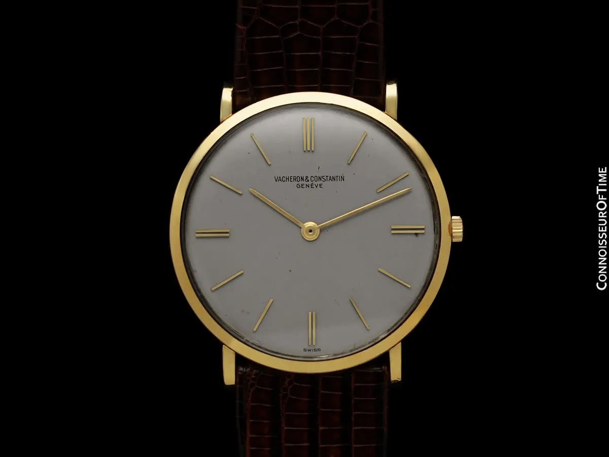 1960 Vacheron & Constantin Patrimony "Extra-Flat" Vintage Mens Watch - 18K Gold with Boxes & Tag