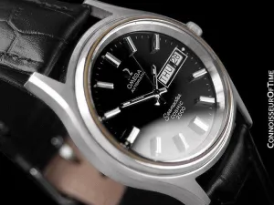 1970's Omega Seamaster Cosmic 2000 Vintage Mens Dive Watch, Automatic, Day Date - Stainless Steel