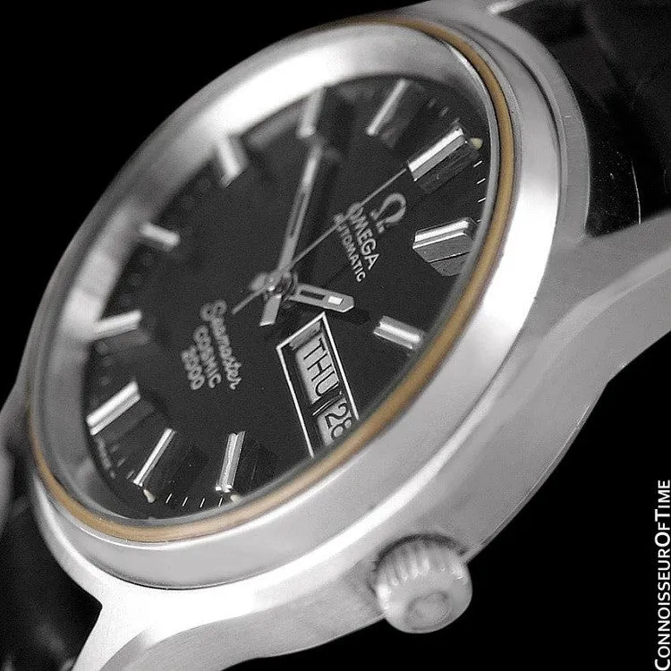 1970's Omega Seamaster Cosmic 2000 Vintage Mens Dive Watch, Automatic, Day Date - Stainless Steel