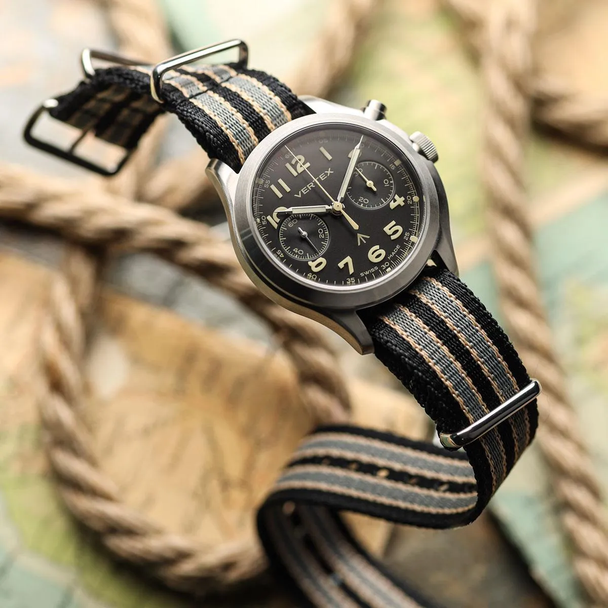 1973 British Military Watch Strap: APEX - No Time Bond