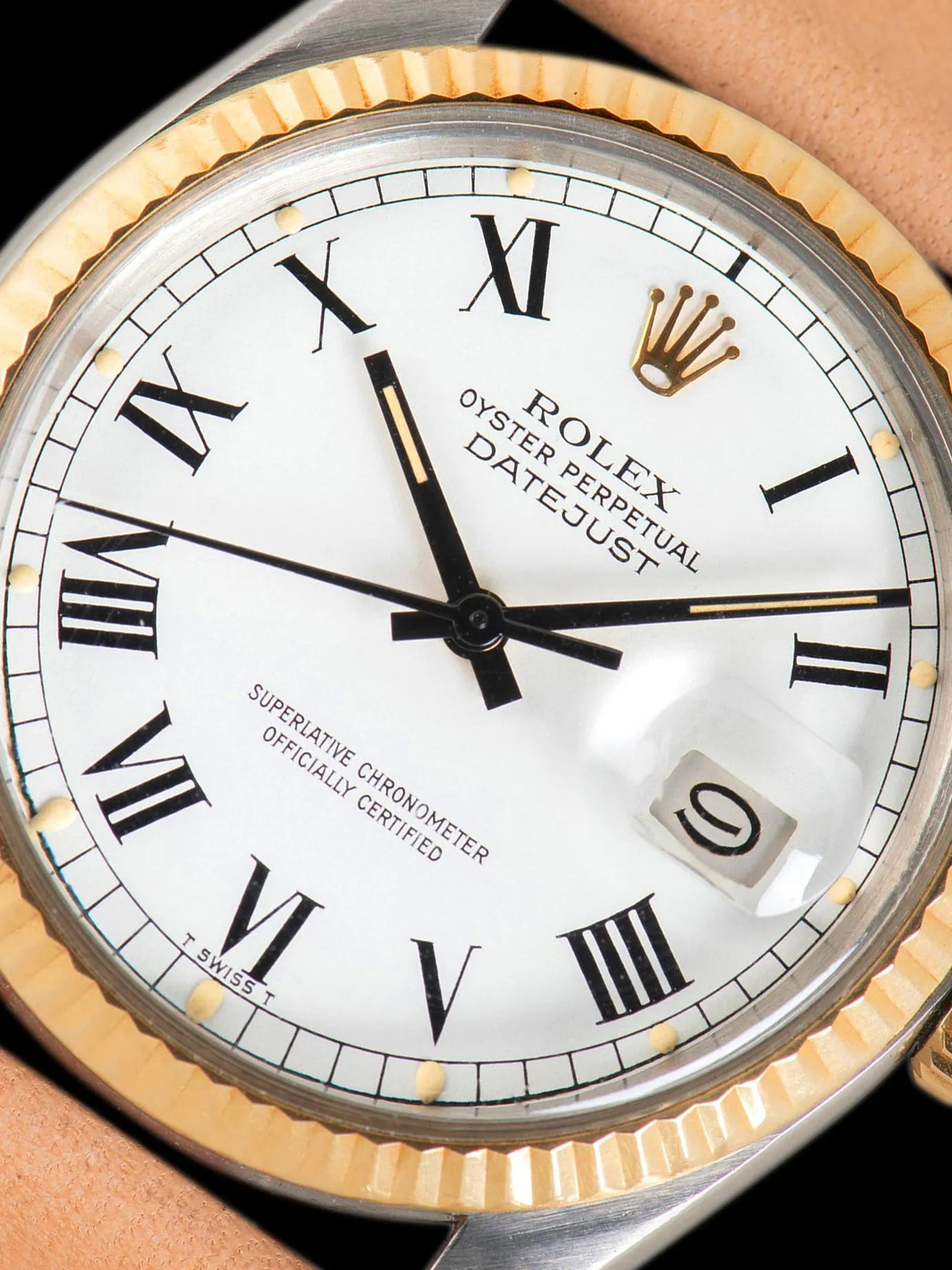 1979 Rolex Two-Tone Datejust (Ref. 16013) White "Buckley" Dial