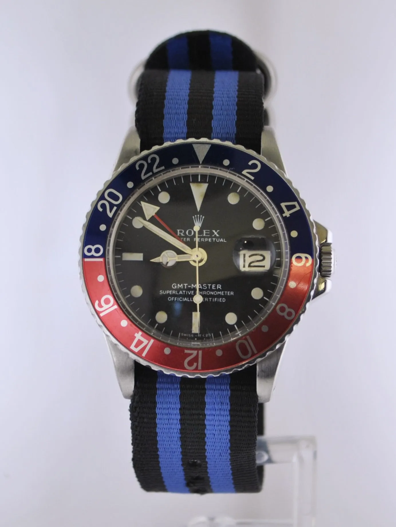 1980's Rolex GMT-Master Vintage Wristwatch Pepsi in Stainless Steel Water Resistant - $30K VALUE