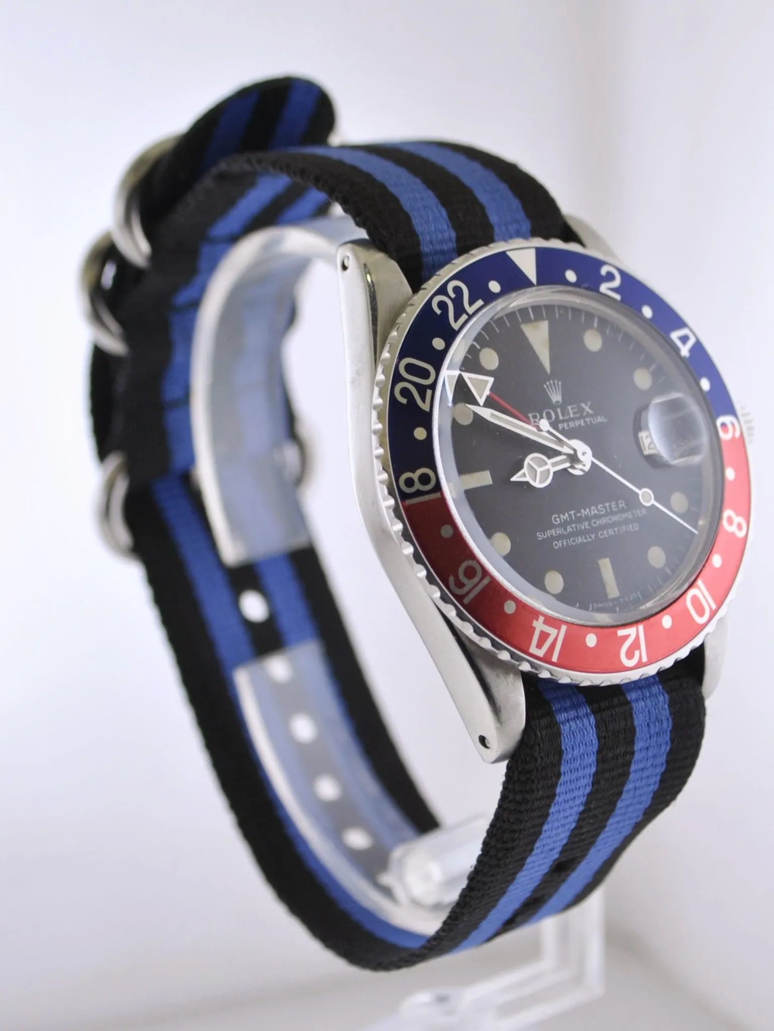1980's Rolex GMT-Master Vintage Wristwatch Pepsi in Stainless Steel Water Resistant - $30K VALUE