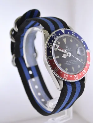 1980's Rolex GMT-Master Vintage Wristwatch Pepsi in Stainless Steel Water Resistant - $30K VALUE