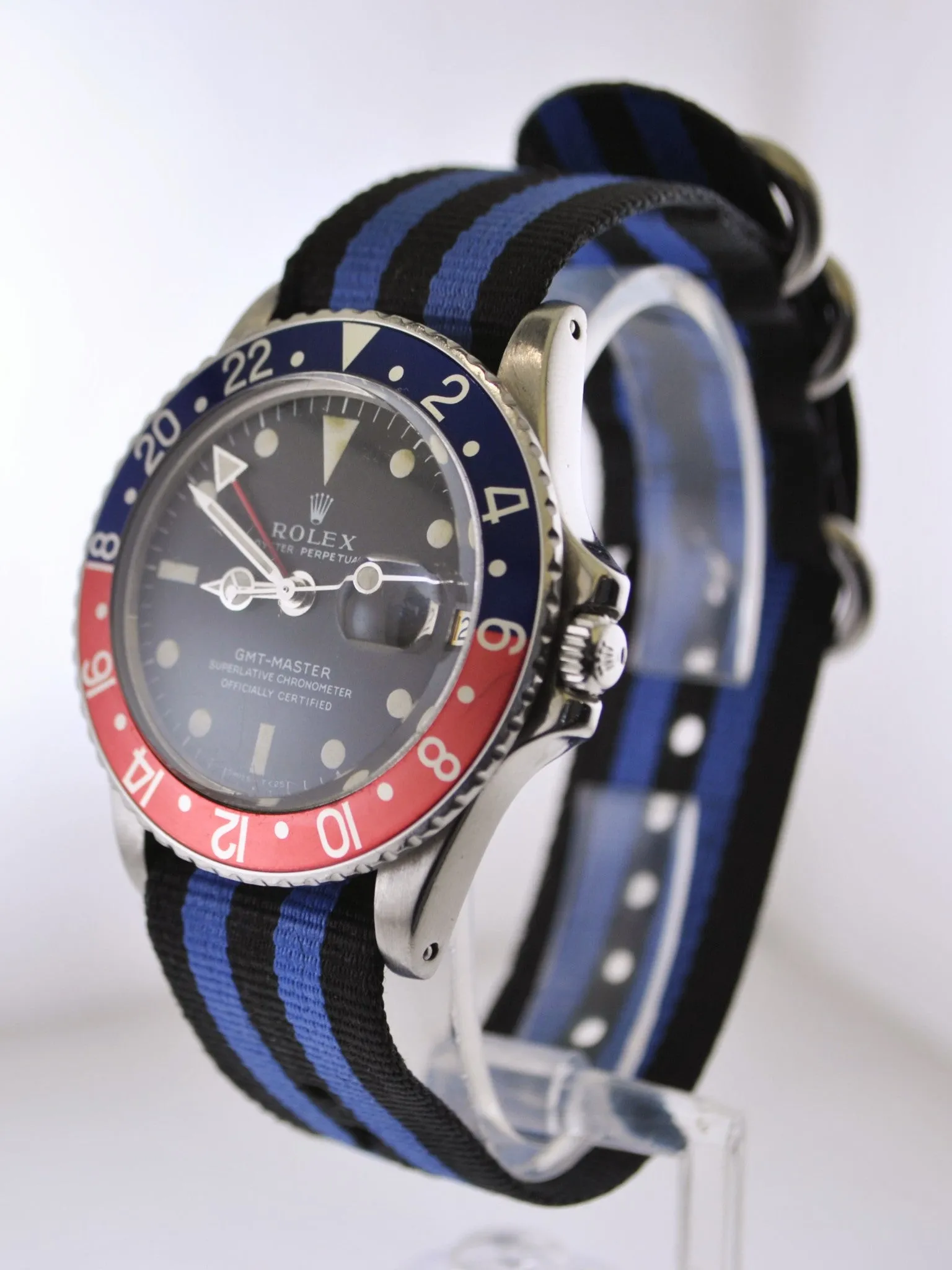 1980's Rolex GMT-Master Vintage Wristwatch Pepsi in Stainless Steel Water Resistant - $30K VALUE