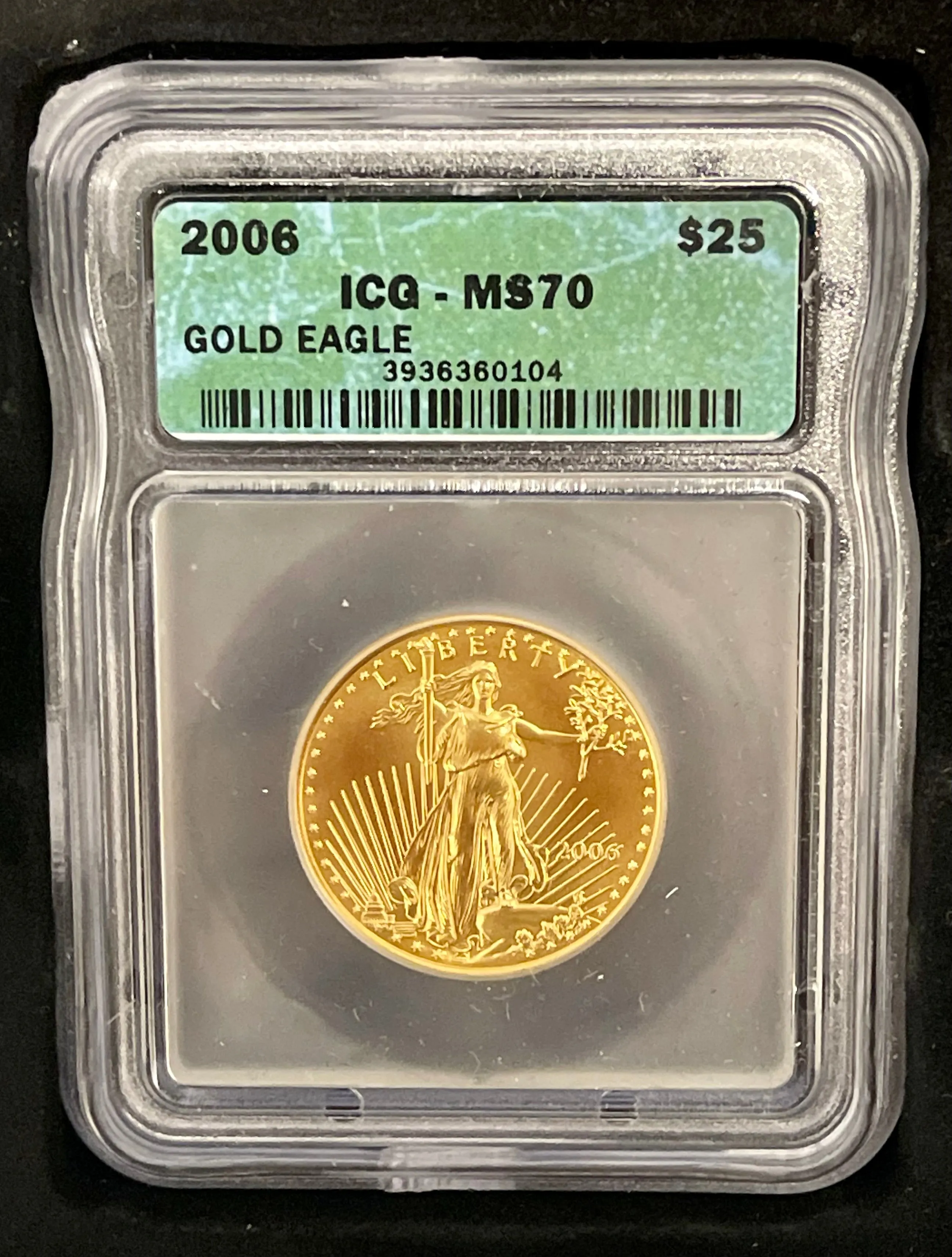 2006 ICG-MS70 4 GOLD EAGLE SET - $12K APR w/ COA