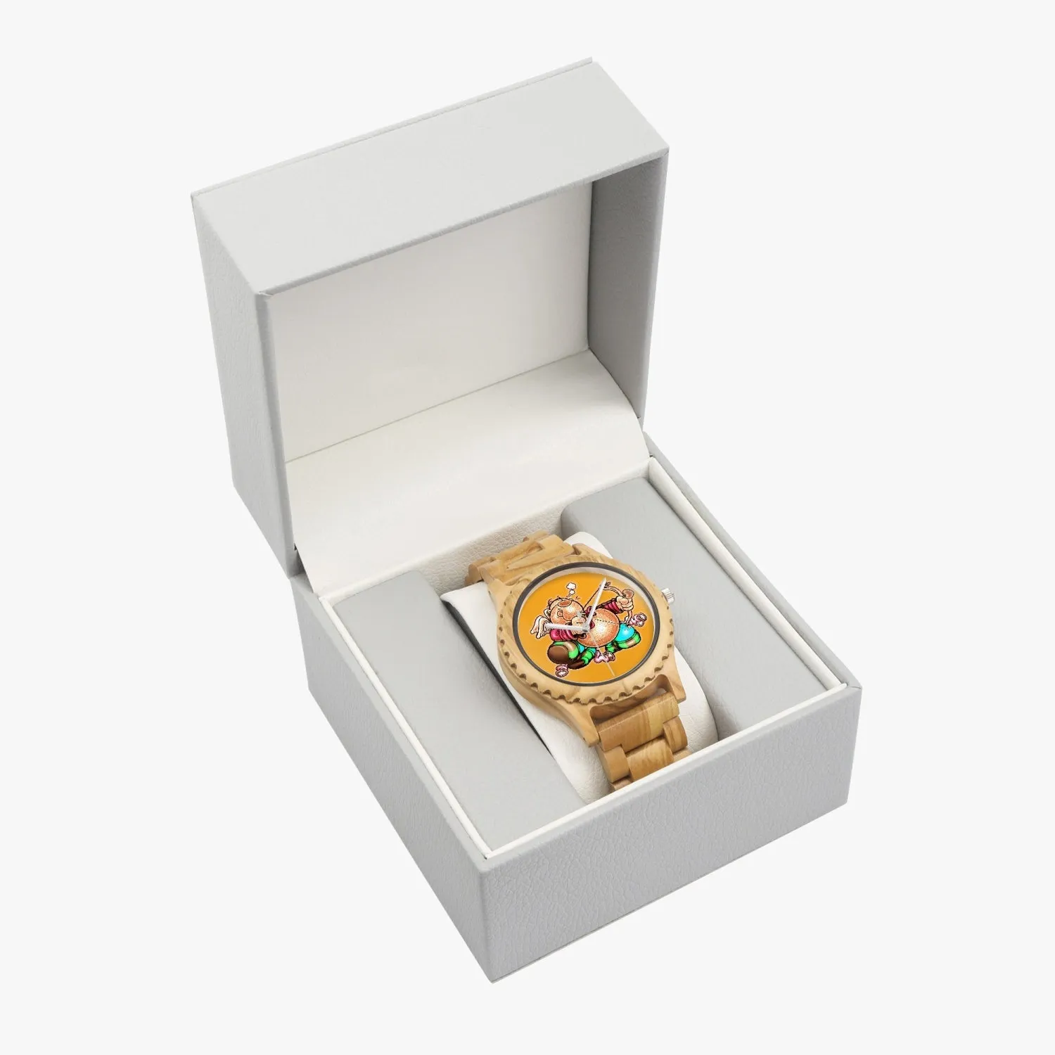 206.cupy Italian Olive Lumber Wooden Watch