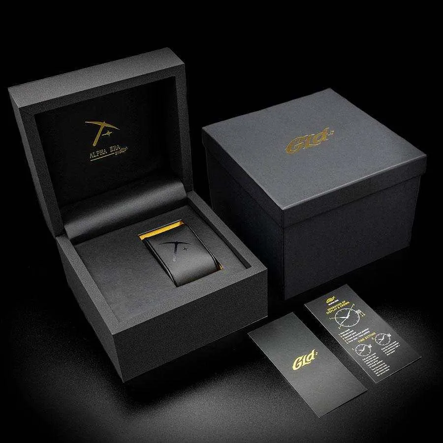 42MM Fully Iced Alpha Era Gold w/ Rubber Strap