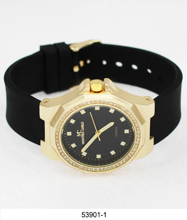 5390 - Montres Carlo Silicon Band Watch