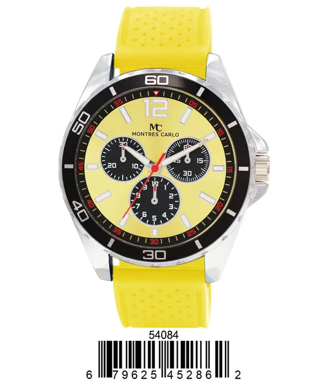 5408-Montres Carlo Silicone Band Watch