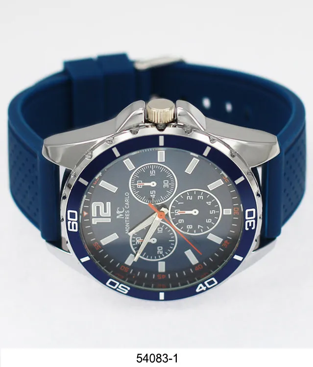 5408-Montres Carlo Silicone Band Watch