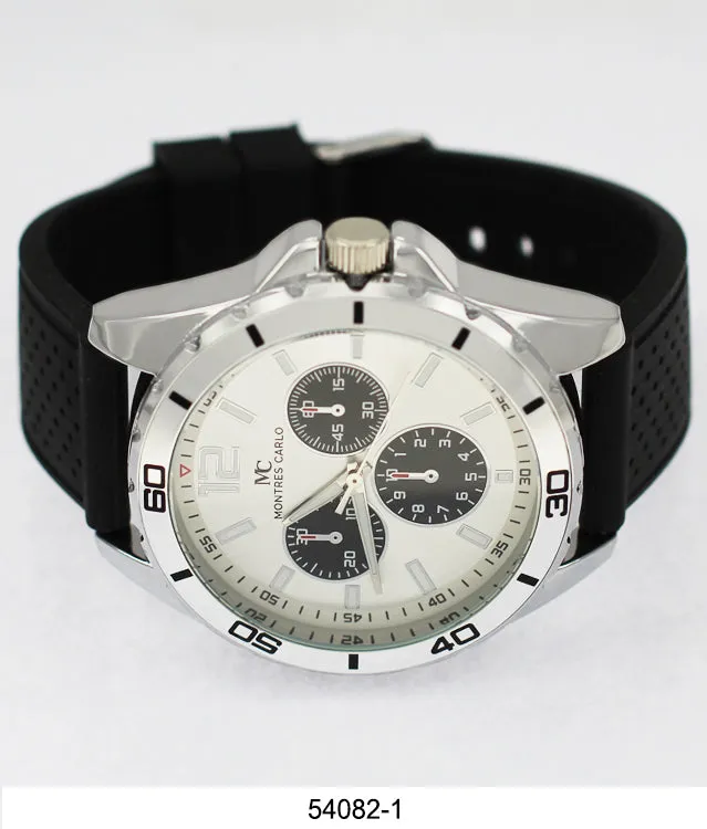 5408-Montres Carlo Silicone Band Watch