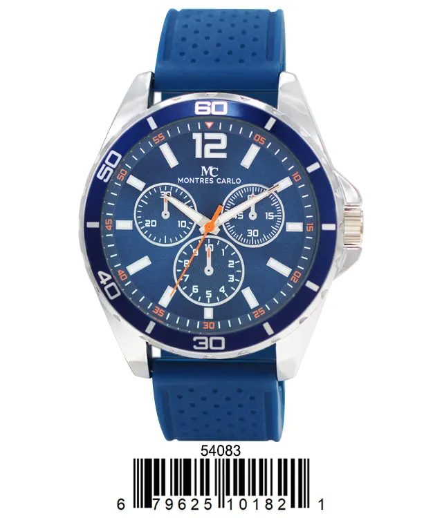 5408-Montres Carlo Silicone Band Watch