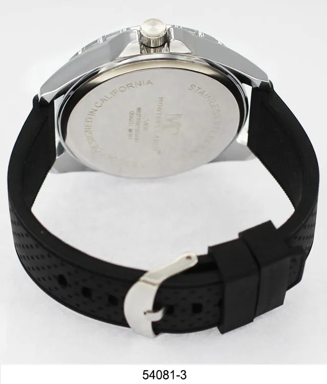 5408-Montres Carlo Silicone Band Watch