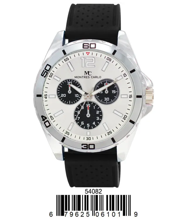 5408-Montres Carlo Silicone Band Watch