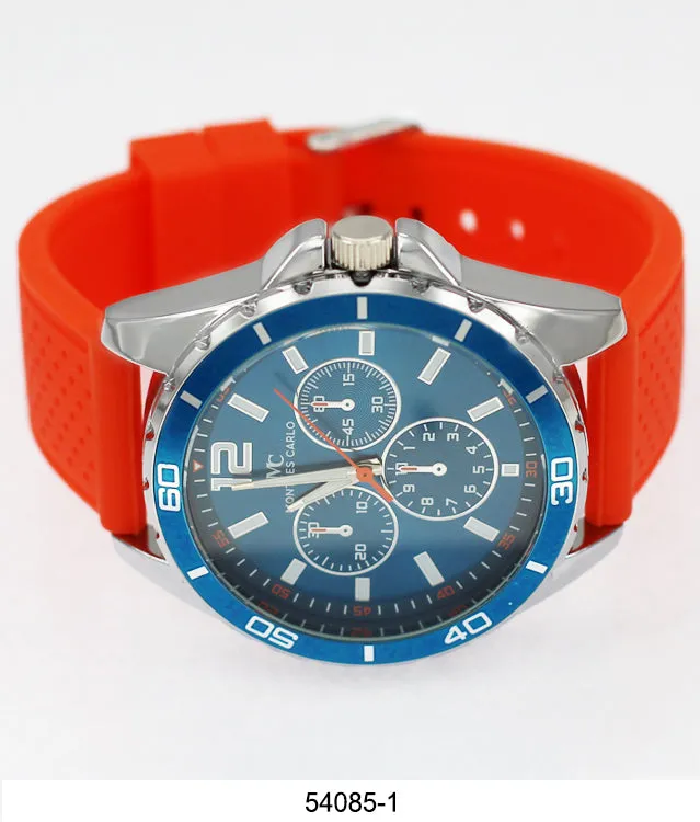 5408-Montres Carlo Silicone Band Watch