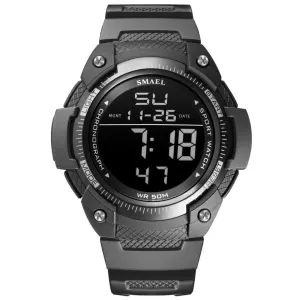 8 in 1 Waterproof Mens Led Digital Wrist Watch