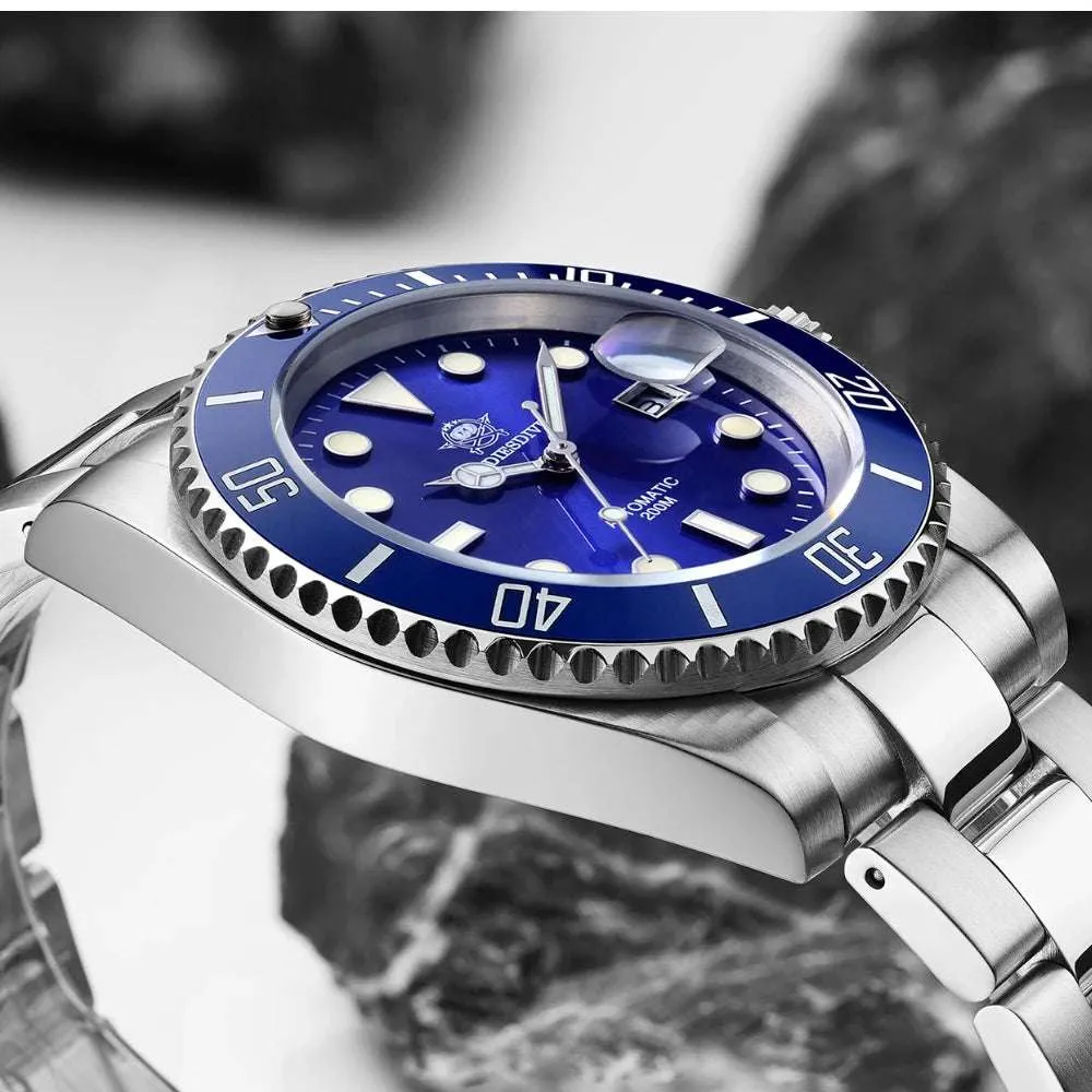 Addiesdive Submariner Homage Watches 200m Diving Super Luminous