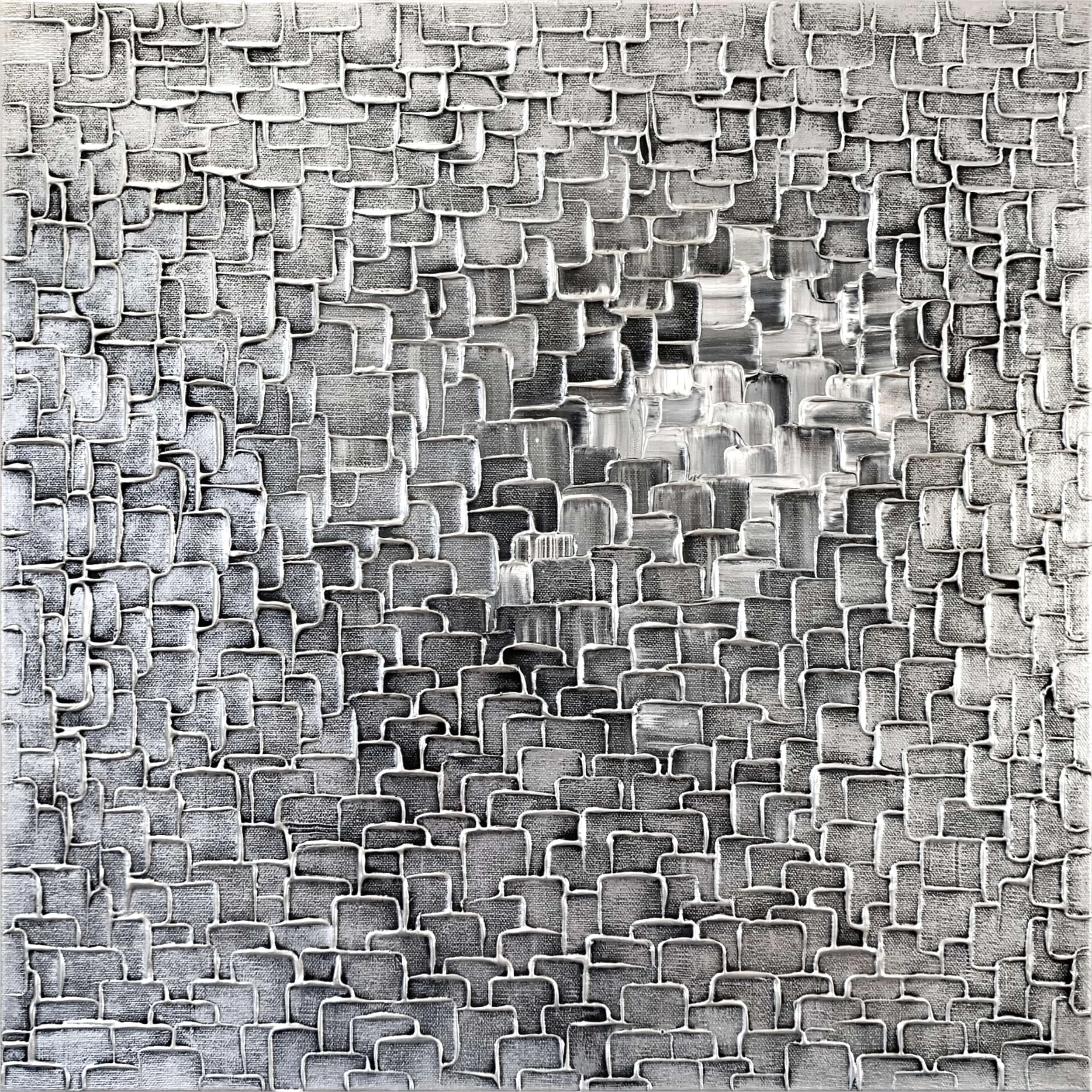 ALESSIA LU  "TITANIUM" Acrylic on Canvas, 2021