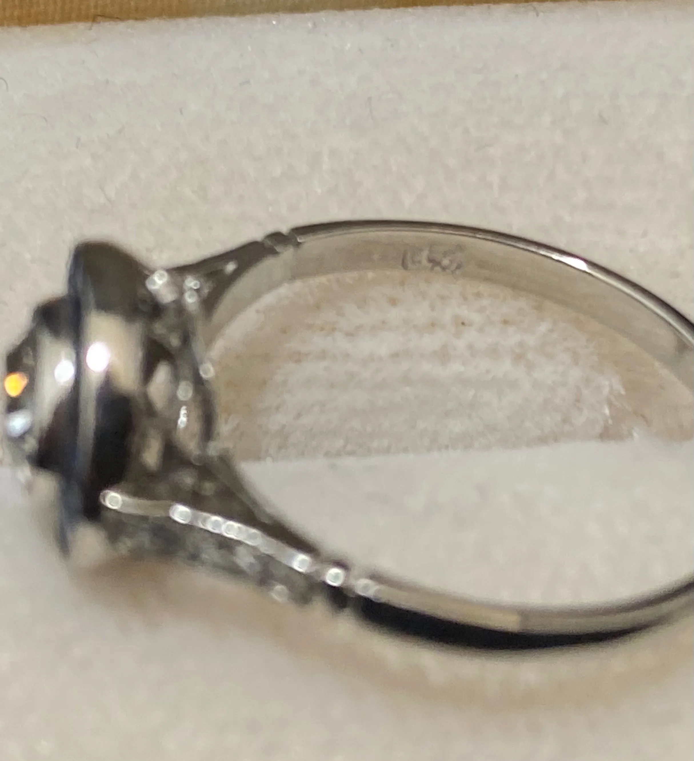 Antique Filigree Platinum Old Mine Diamond & Sapphire Ring - $20K Appraisal Value w/CoA}