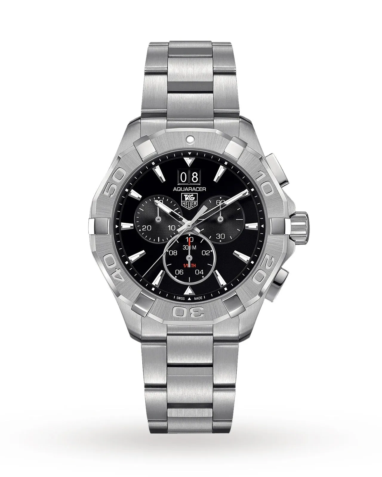 Aquaracer Mens 43mm Quartz Chronograph Watch