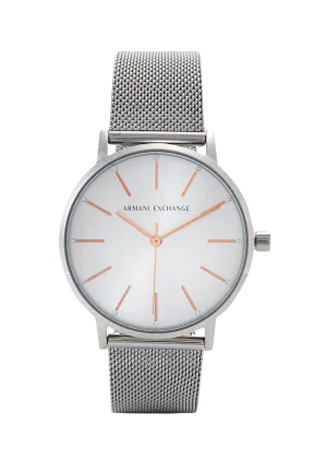 Armani Exchange Cayde Silver Stainless Steel Unisex Watch AX7112