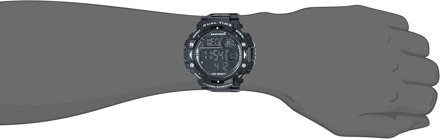 Armitron Sport Men's Digital Chronograph Resin Strap Watch, 40/8309
