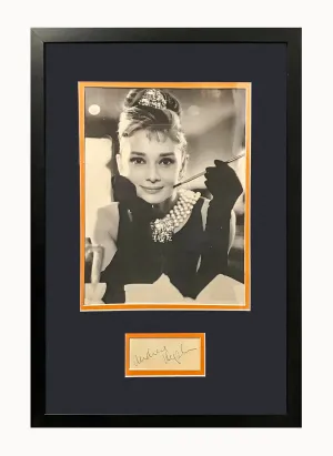 Audrey Hepburn c.1960 Autographed Index Card with Portrait - $2K Appraisal Value!