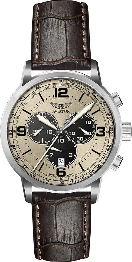 Aviator Watch Vintage Kingcobra Chrono D