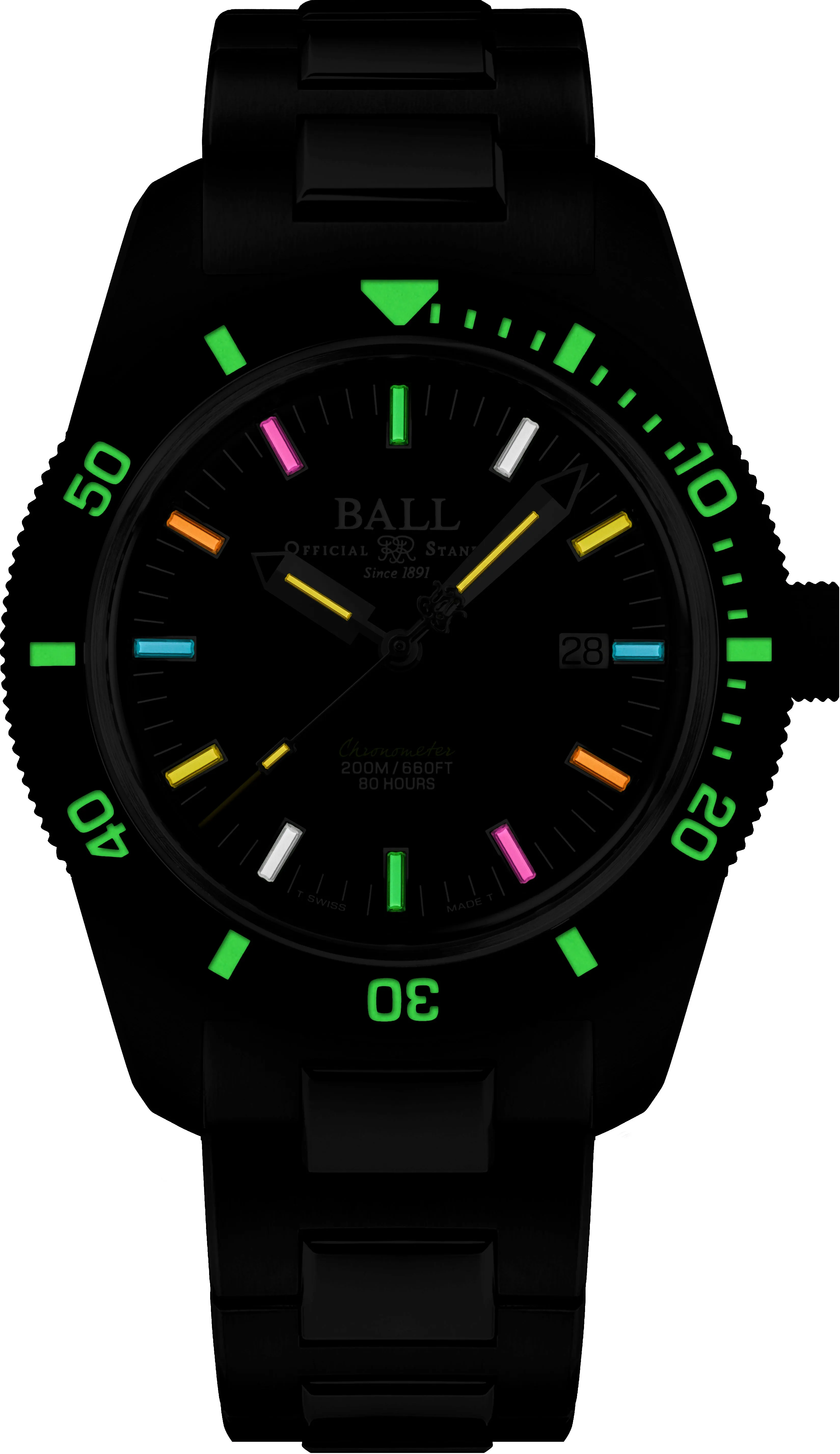 Ball Engineer II Skindiver Heritage Manufacture Chronometer DD3208B-S2C-BKR
