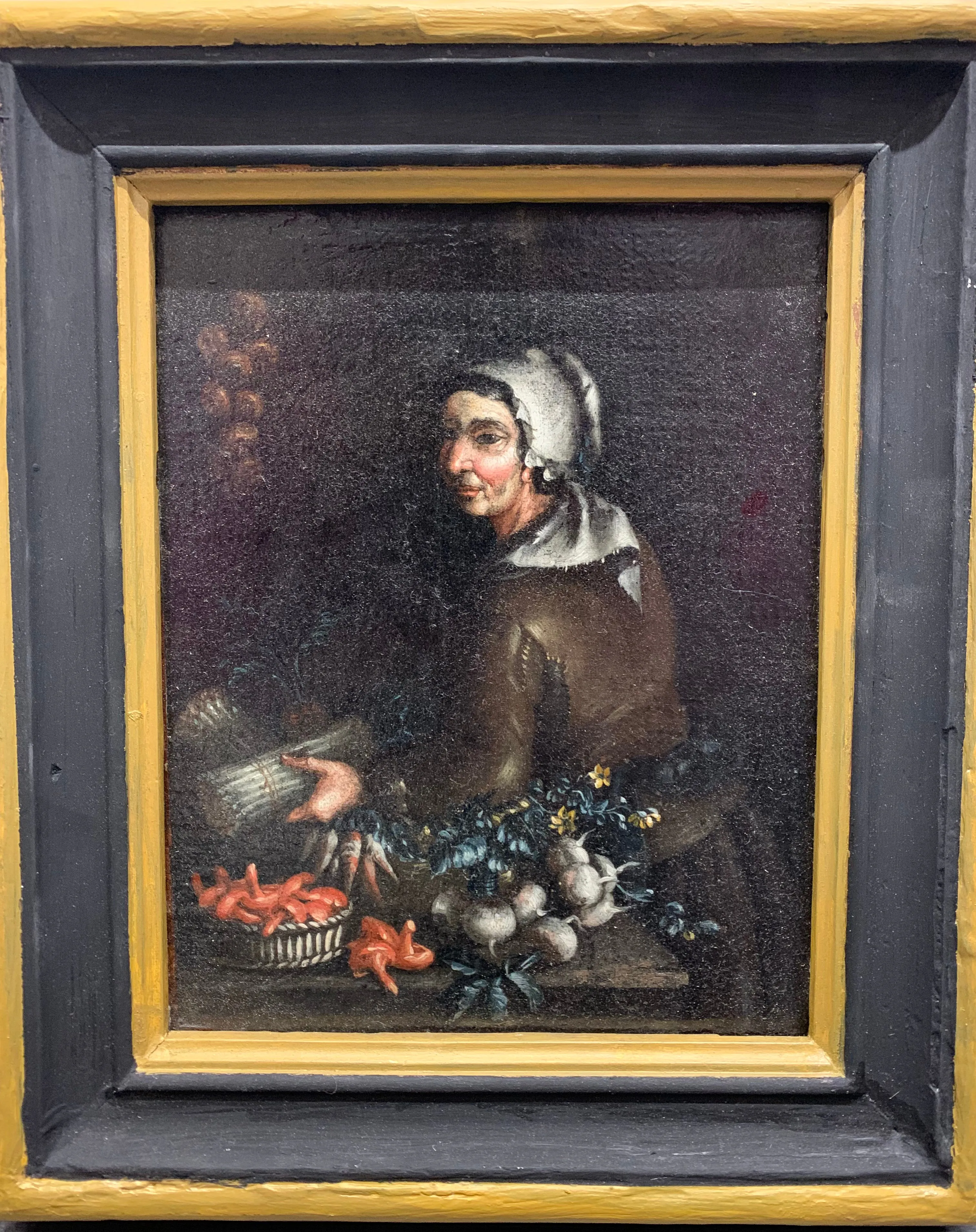 BEAUTIFUL DUTCH SCHOOL CANVAS PAINTING FRAMED FROM 17TH CENTURY - $30K w COA