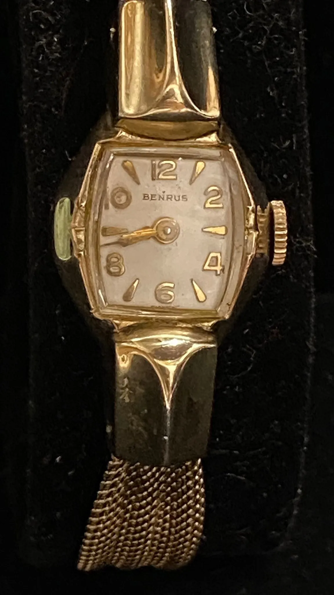 BENRUS Solid RGP SS Vintage Circa 1940's Beautiful Ladies Watch - $4K APR w/ COA