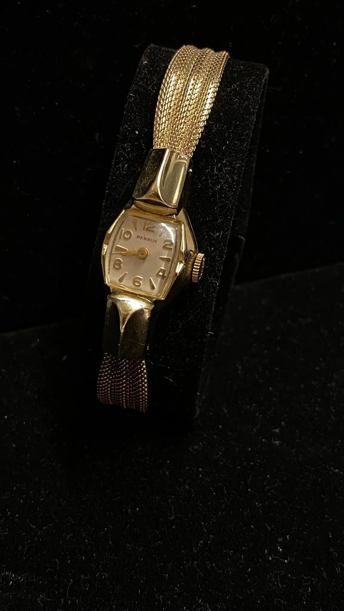 BENRUS Solid RGP SS Vintage Circa 1940's Beautiful Ladies Watch - $4K APR w/ COA