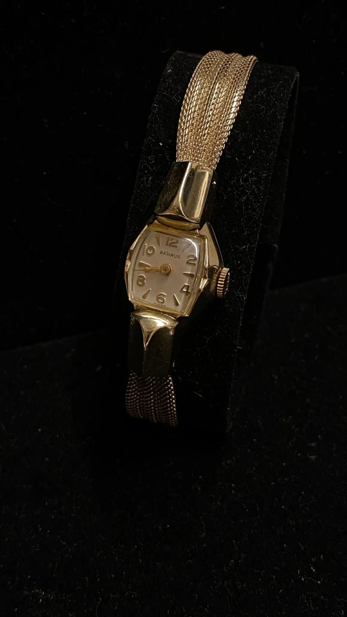 BENRUS Solid RGP SS Vintage Circa 1940's Beautiful Ladies Watch - $4K APR w/ COA