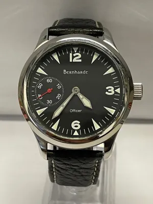 BERNHARDT Limited Edition Large Case Stainless Steel Men's Watch - $8K APR w/COA