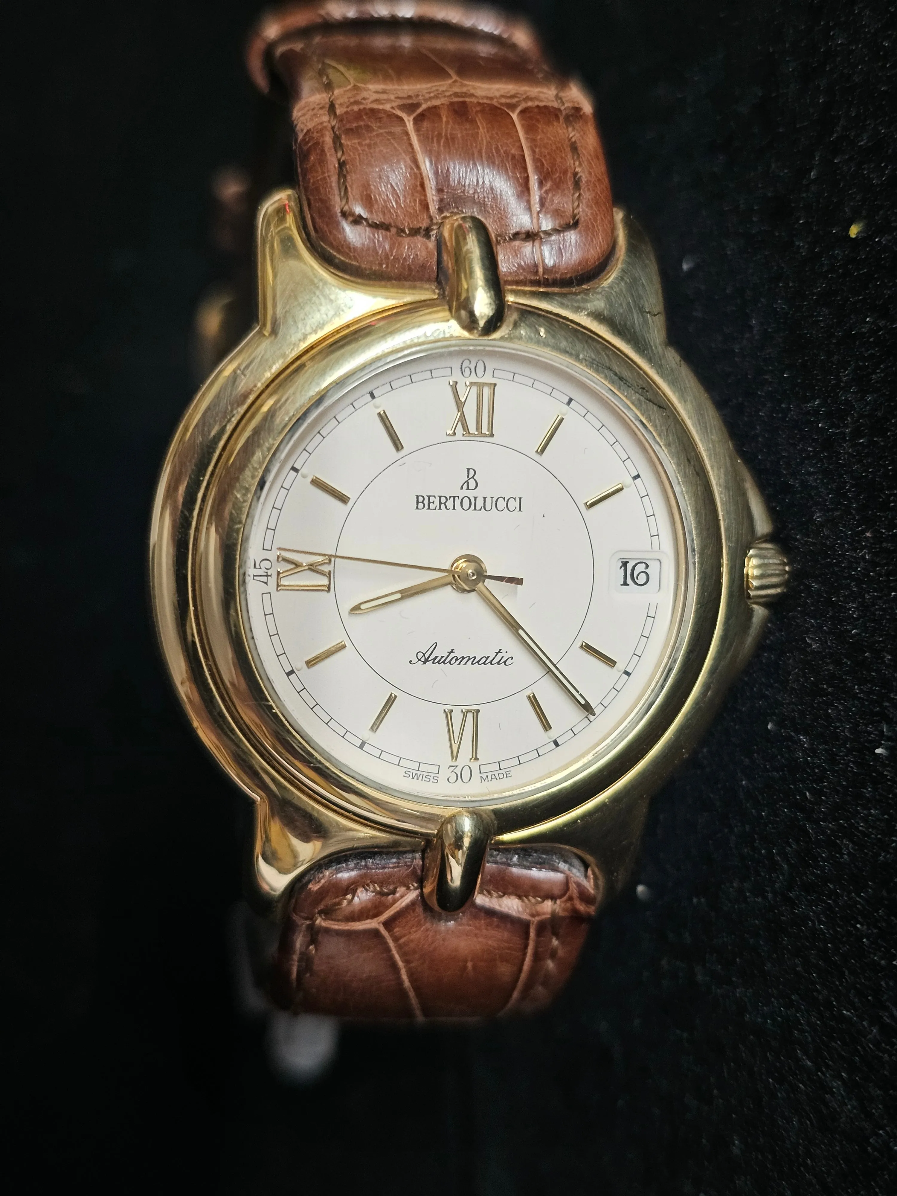 BERTOLUCCI Unique 18K YG Ref:114 8050 68 Brand New Unisex Watch- $20K APR w/ COA