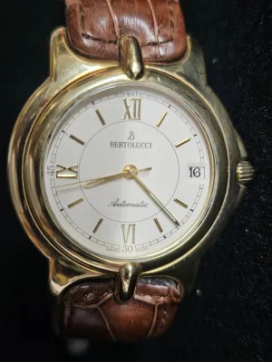 BERTOLUCCI Unique 18K YG Ref:114 8050 68 Brand New Unisex Watch- $20K APR w/ COA