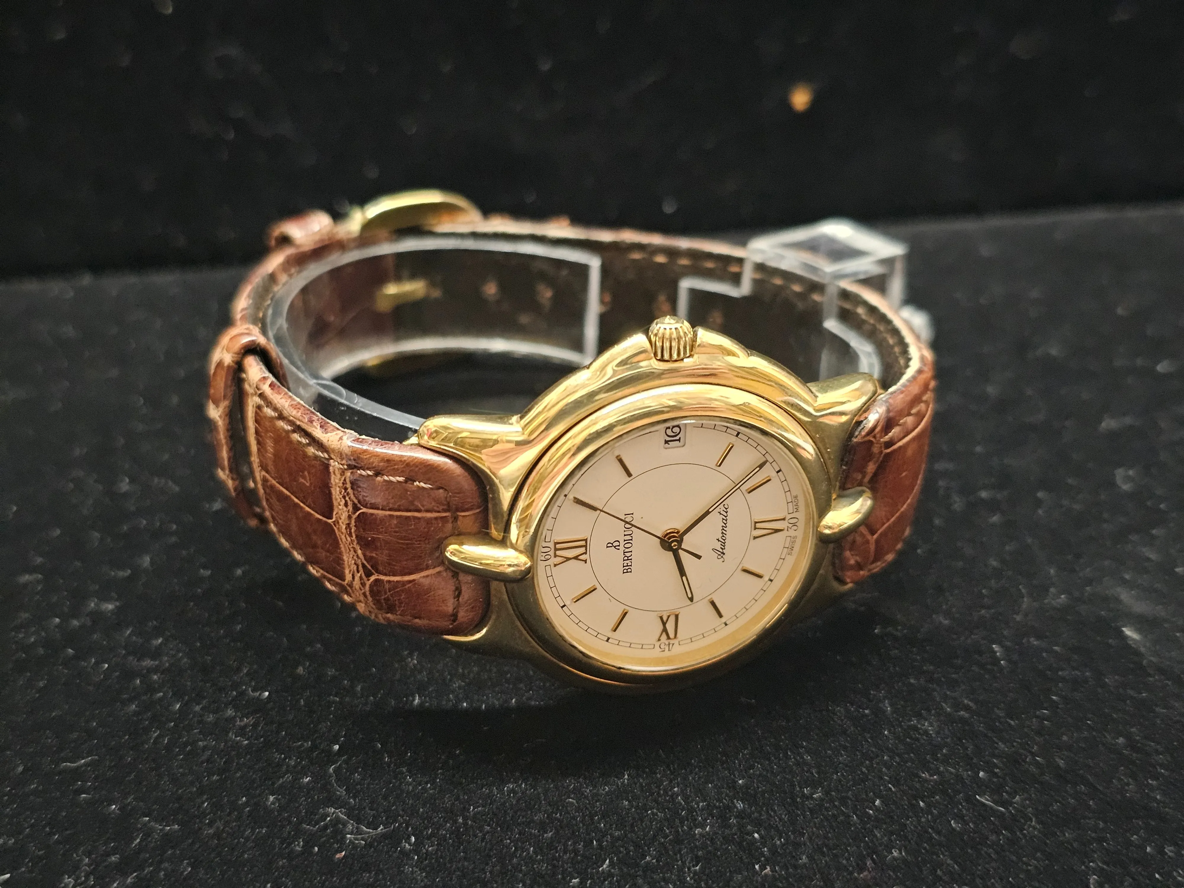 BERTOLUCCI Unique 18K YG Ref:114 8050 68 Brand New Unisex Watch- $20K APR w/ COA