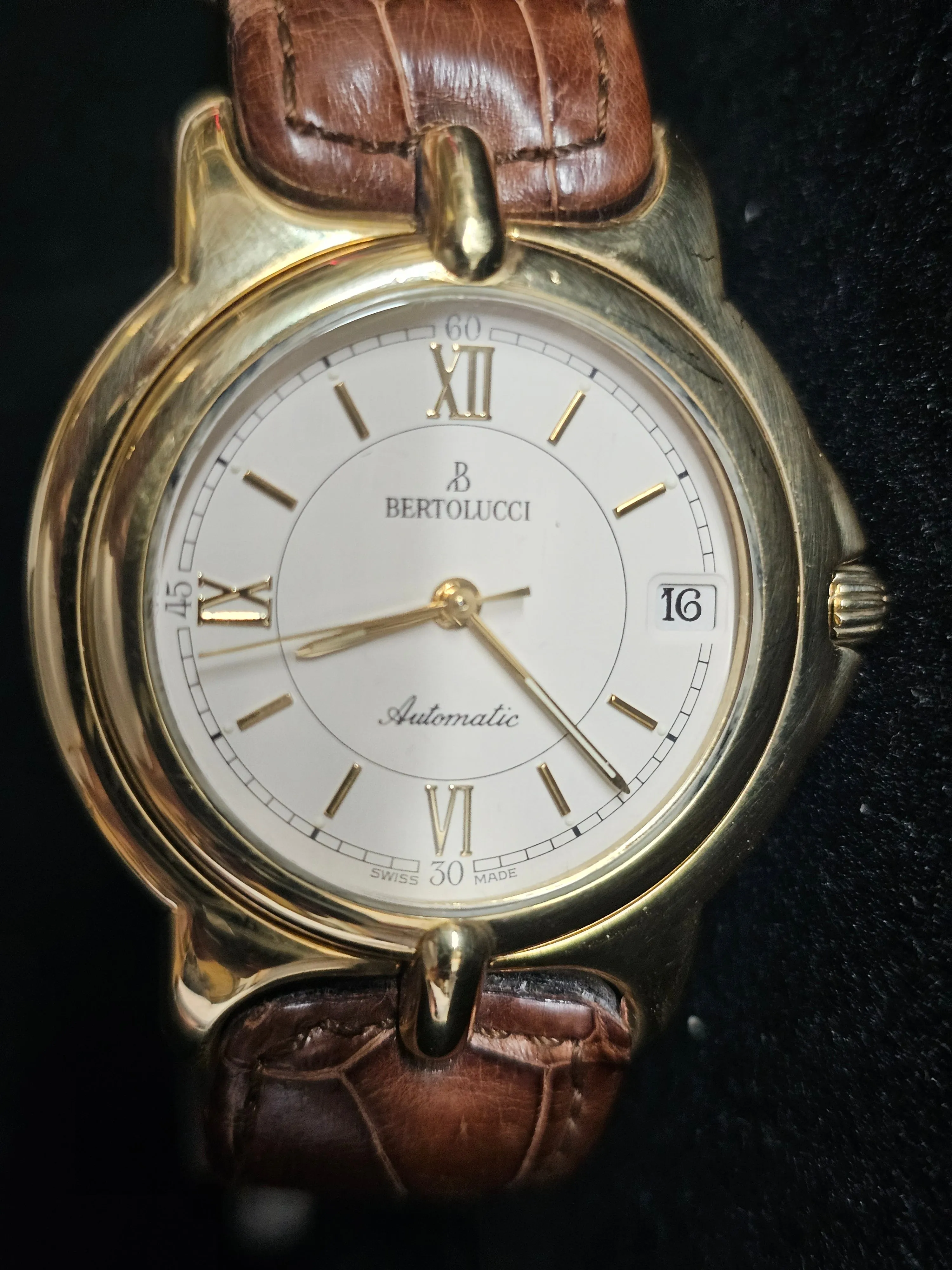 BERTOLUCCI Unique 18K YG Ref:114 8050 68 Brand New Unisex Watch- $20K APR w/ COA