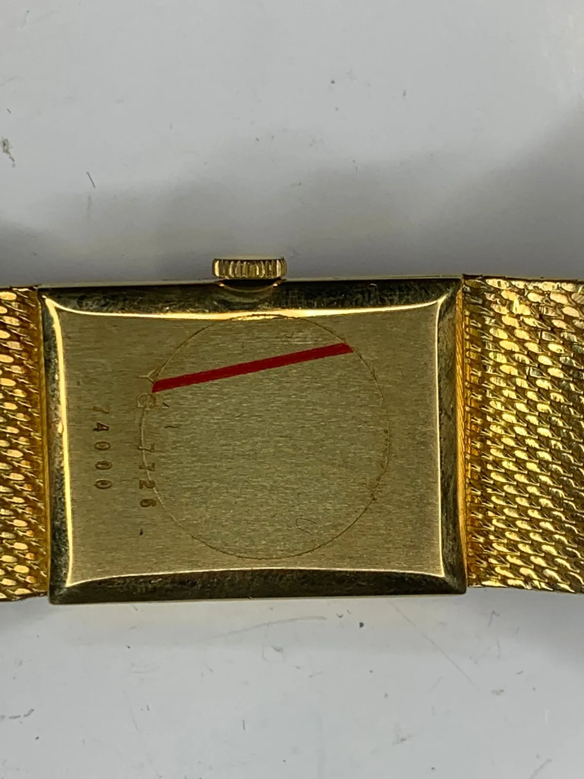 BEUCHE GIROD 18K YG LADIES WATCH CHECK DIAL ORIGINAL BRACELET - $25K APR w/ COA!